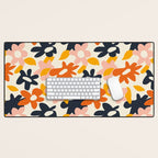 Abstract flower art pattern Desk Mat Gallery Image 1