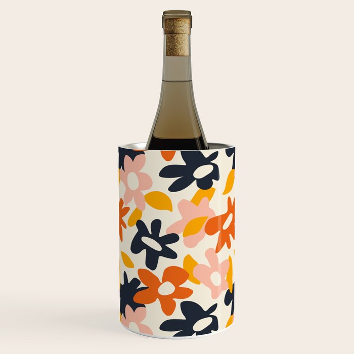 Abstract flower art pattern Wine Chiller Gallery Image 2