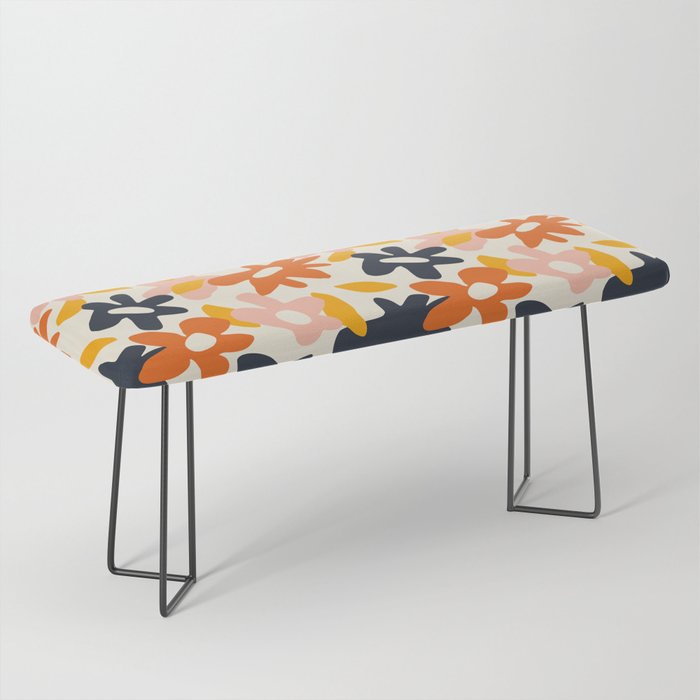 Abstract flower art pattern Bench Gallery Image 1