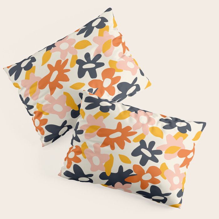 Abstract flower art pattern Pillow Sham Gallery Image 1