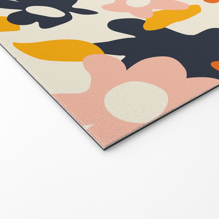 Abstract flower art pattern Welcome Mat Gallery Image 2