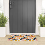 Abstract flower art pattern Welcome Mat Gallery Image 3