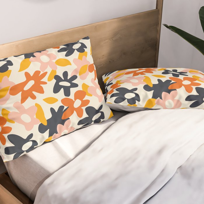 Abstract flower art pattern Pillow Sham Gallery Image 2
