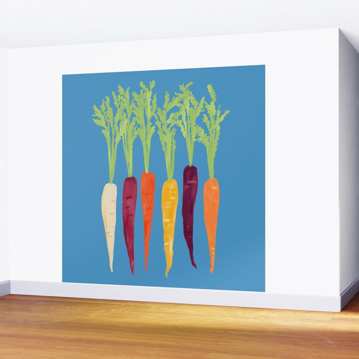 Rainbow Carrots Wall Mural Gallery Image 2