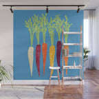 Rainbow Carrots Wall Mural Gallery Image 1