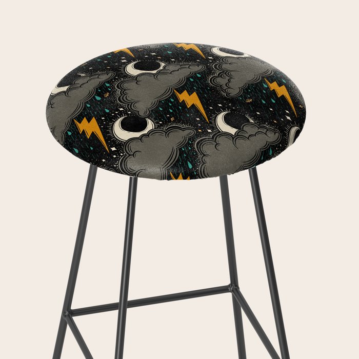 Stormy Night - Gray  Stool Gallery Image 2