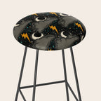 Stormy Night - Gray  Stool Gallery Image 2