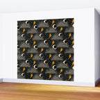 Stormy Night - Gray  Wall Mural Gallery Image 2