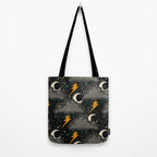 Stormy Night - Gray  Tote Bag Gallery Image 2
