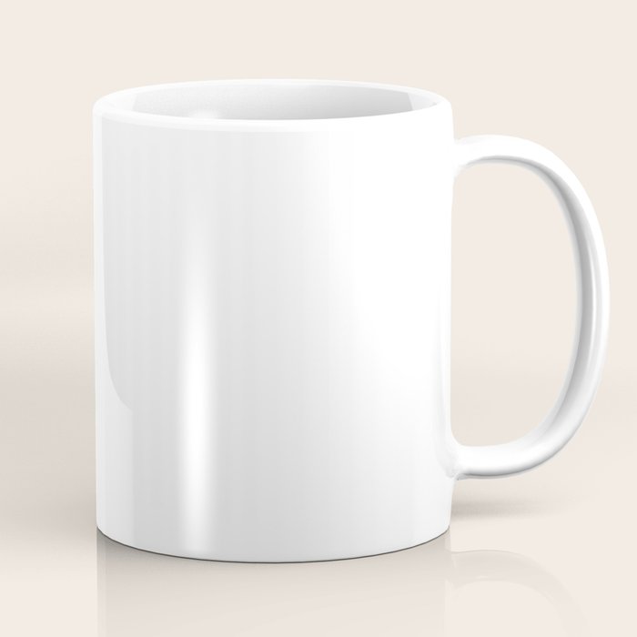 Plain White Simple Solid Color All Over Print Coffee Mug Gallery Image 1