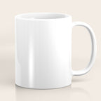 Plain White Simple Solid Color All Over Print Coffee Mug Gallery Image 1