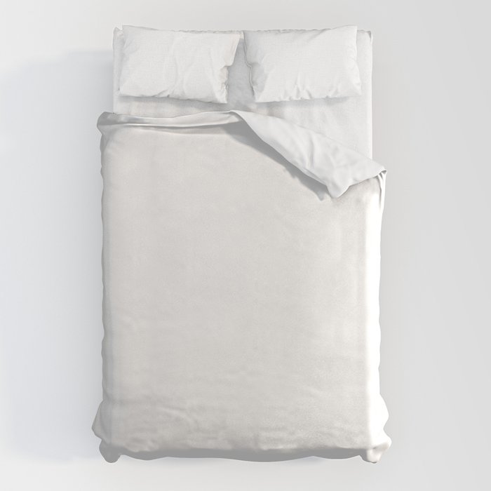 Plain White Simple Solid Color All Over Print Duvet Cover Gallery Image 1