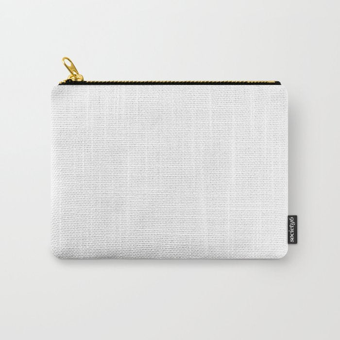 Plain White Simple Solid Color All Over Print Carry All Pouch Gallery Image 1