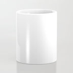 Plain White Simple Solid Color All Over Print Coffee Mug Gallery Image 4