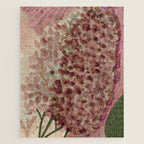 Garden Lilac Flower Painting in Purple & Peach Jigsaw Puzzle Gallery Image 1