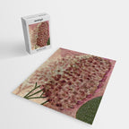 Garden Lilac Flower Painting in Purple & Peach Jigsaw Puzzle Gallery Image 2