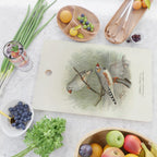 Zebra finch by F. W. Frohawk, 1899 (benefitting The Audubon Society) Cutting Board Gallery Image 2
