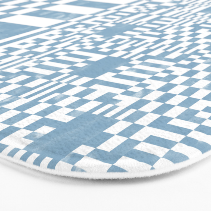Retro Checkered Squares B Bath Mat Gallery Image 3
