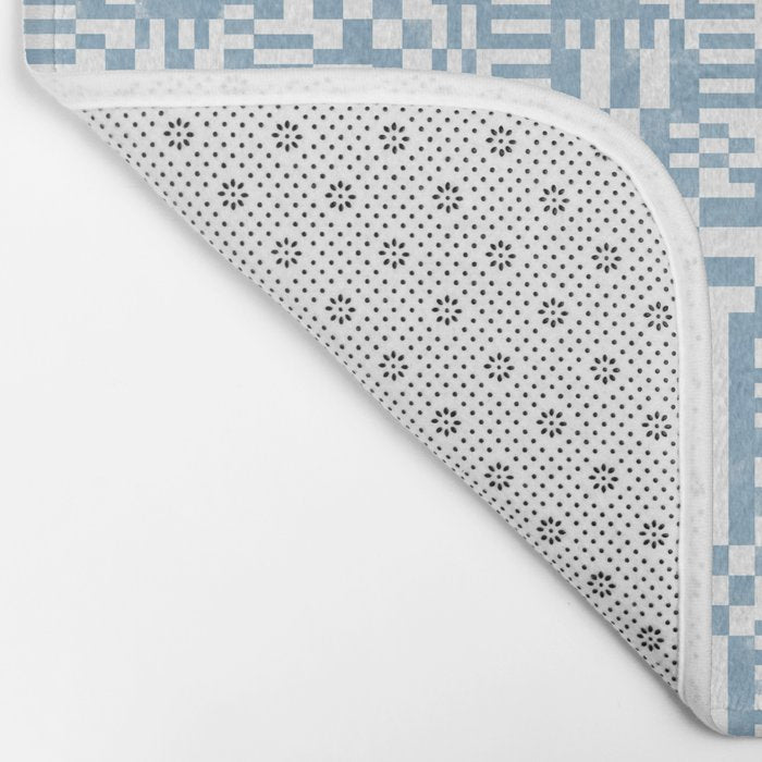 Retro Checkered Squares B Bath Mat Gallery Image 2