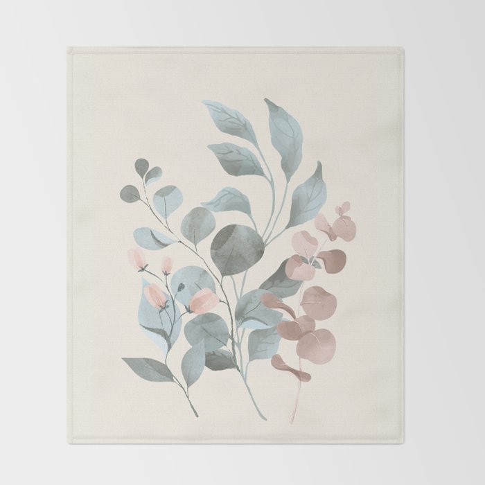 Verdant Branches 02 Throw Blanket Gallery Image 2