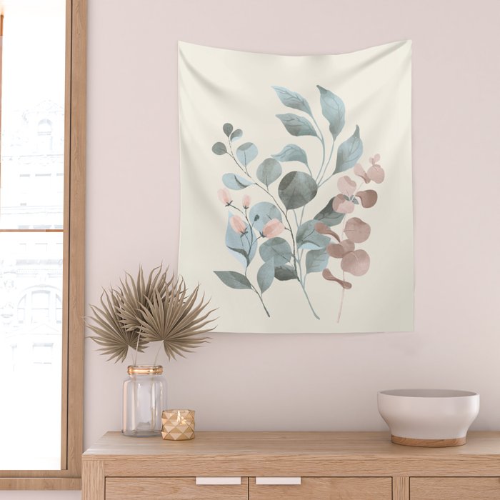 Verdant Branches 02 Wall Tapestry Gallery Image 2
