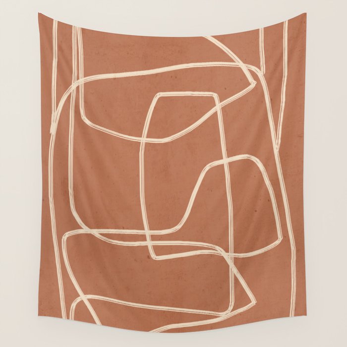 Abstract line art 22 Wall Tapestry Gallery Image 4