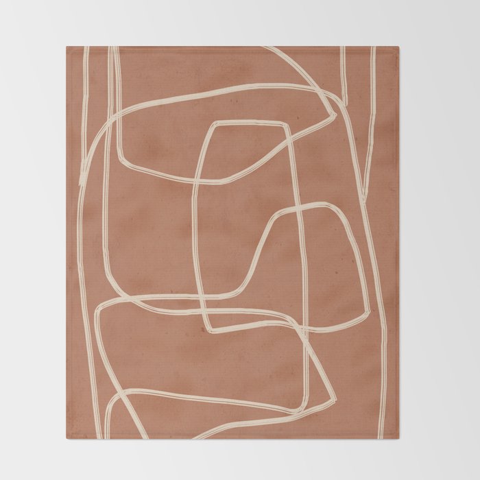Abstract line art 22 Throw Blanket Gallery Image 2