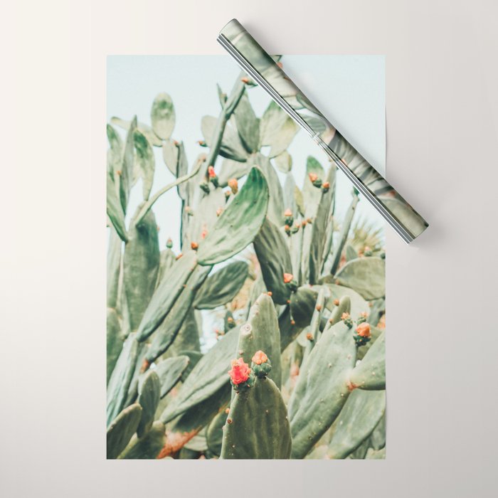 Pretty Cactus Wrapping Paper Gallery Image 1