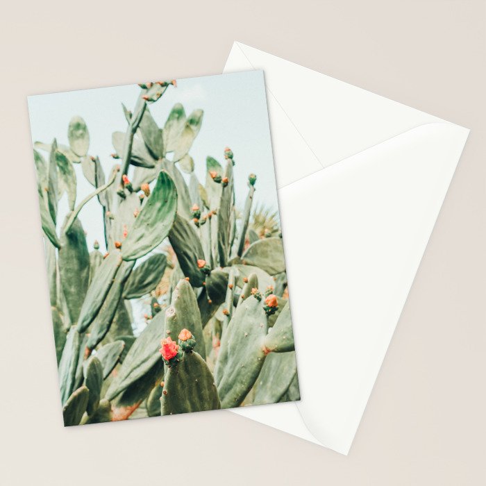 Pretty Cactus Stationery Card Gallery Image 2