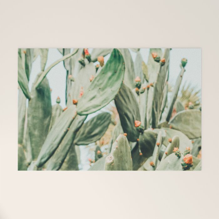 Pretty Cactus Welcome Mat Gallery Image 1