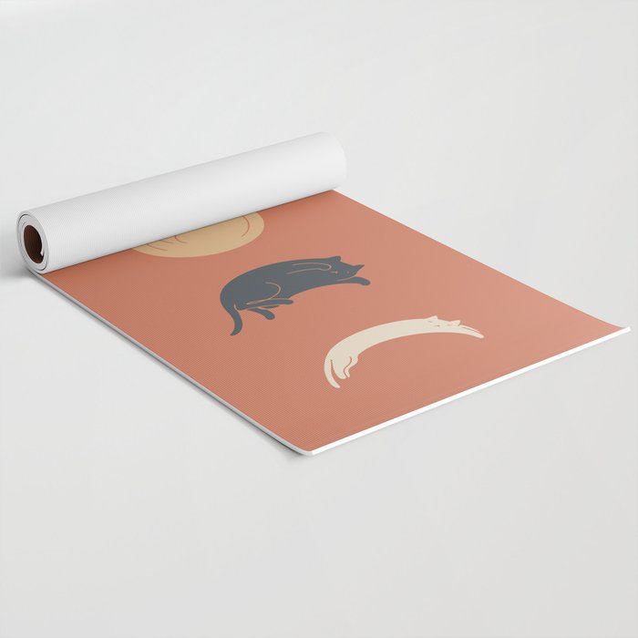 Cat Landscape 61: Meow Phases 2 Yoga Mat Gallery Image 2