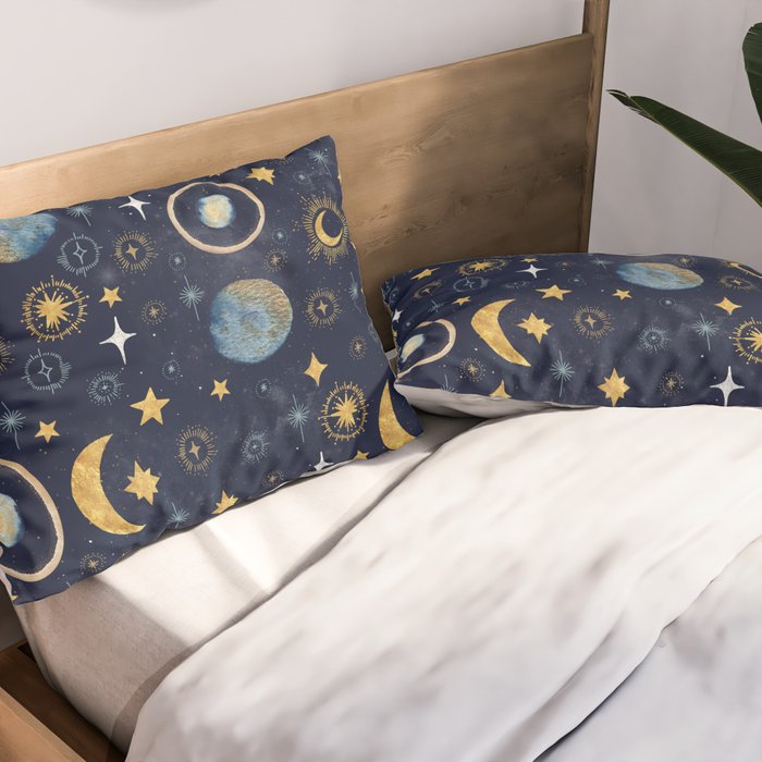 Starry night sky ABS 1 Pillow Sham Gallery Image 2