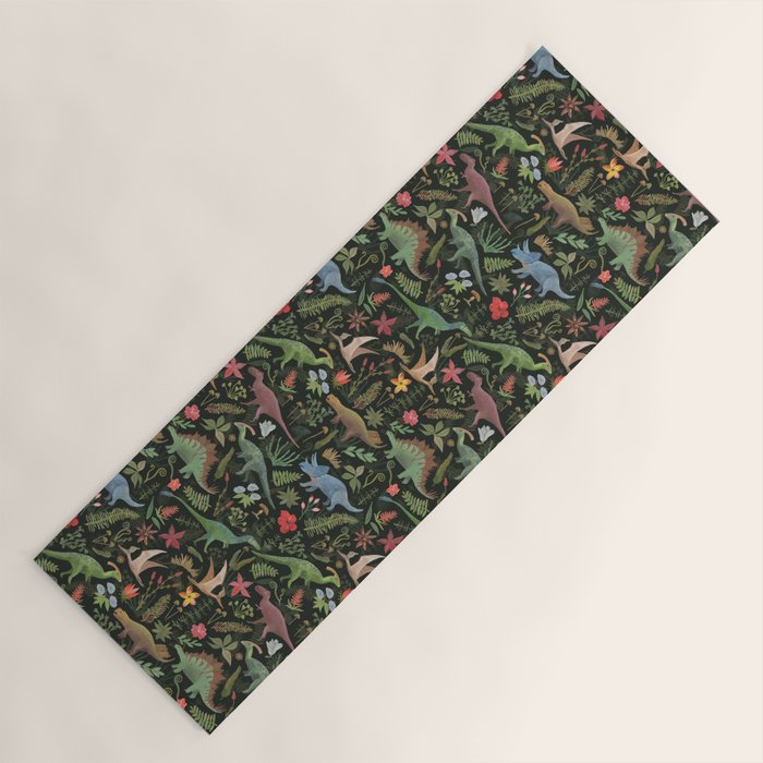Dinosaur Jungle Yoga Mat Gallery Image 1