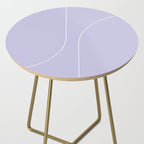 Modern Minimal Line Abstract V Side Table Gallery Image 2