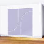 Modern Minimal Line Abstract V Wall Mural Gallery Image 2
