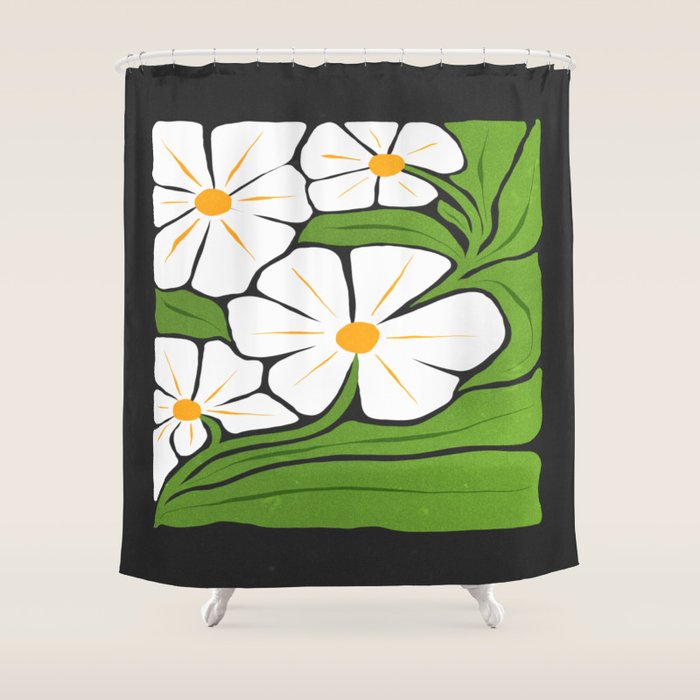 Trust the Process: Flower Market | Typography Edition 01 Shower Curtain Gallery Image 1
