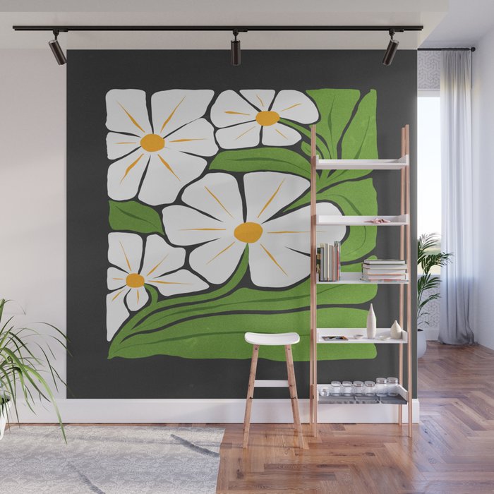 Trust the Process: Flower Market | Typography Edition 01 Wall Mural Gallery Image 1