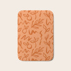 Organic watercolor plant nature art pattern Bath Mat Gallery Image 1