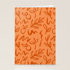 Organic watercolor plant nature art pattern Stationery Card Gallery Image 2