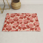 Vase of red roses collection Rug Gallery Image 1