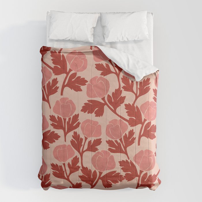 Vase of red roses collection Comforter Gallery Image 1