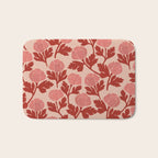Vase of red roses collection Bath Mat Gallery Image 1