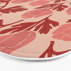Vase of red roses collection Bath Mat Gallery Image 3