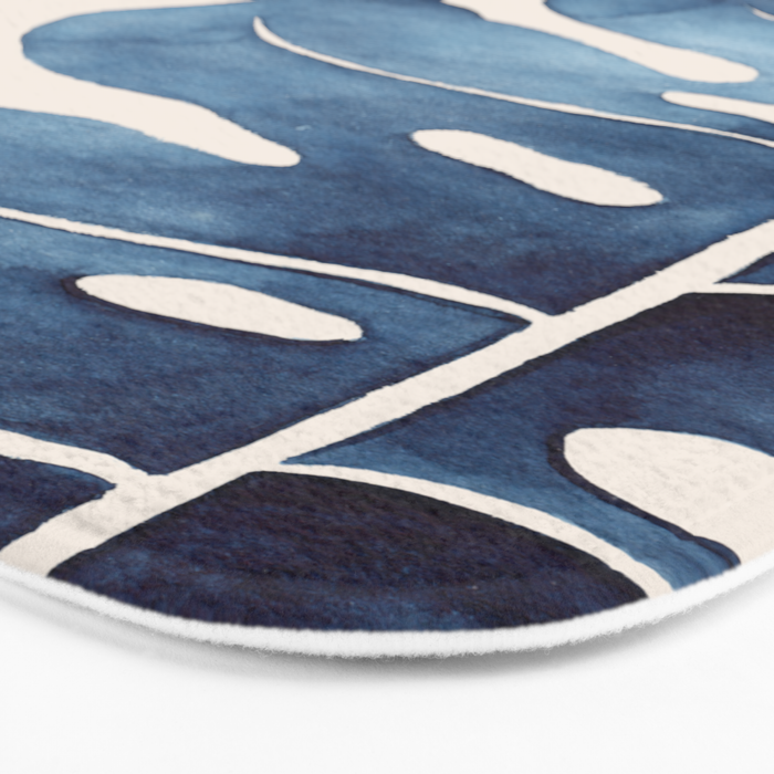 Blue Botanicals No. 2 Bath Mat Gallery Image 3