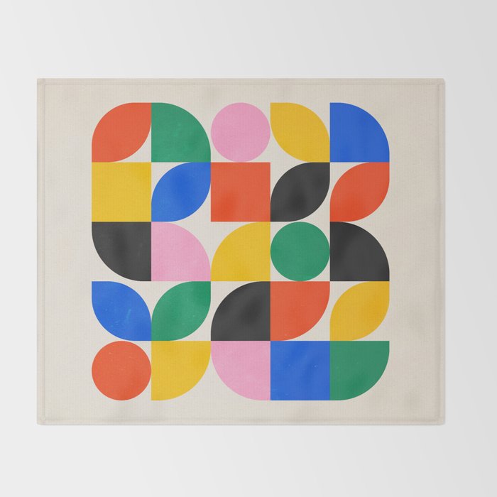 BAUHAUS 06: Exhibition 1923 | Mid Century Series  Throw Blanket Gallery Image 2