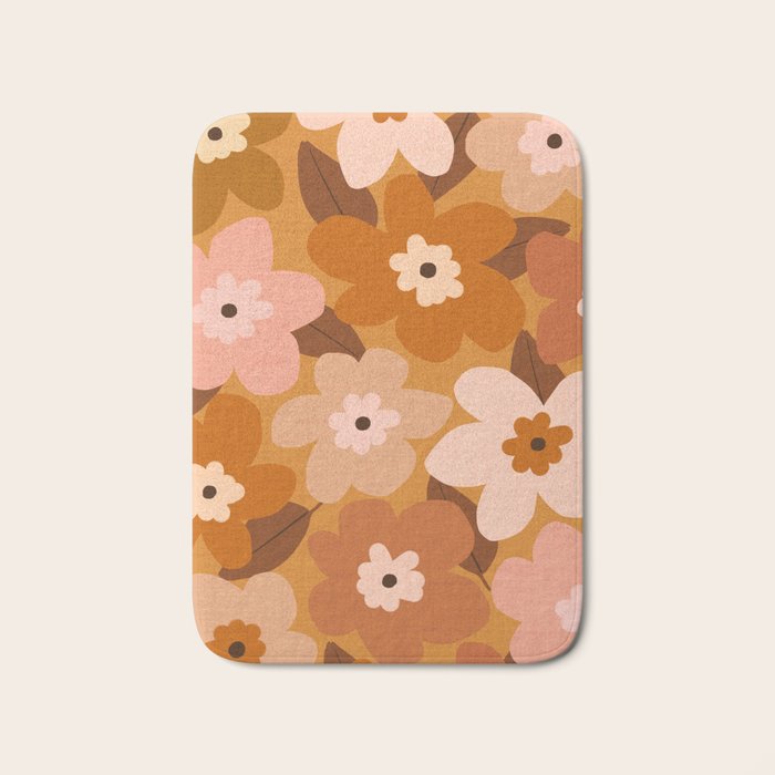 Blossom - bohemian Bath Mat Gallery Image 1