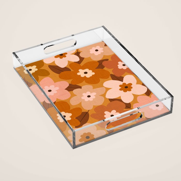 Blossom - bohemian Acrylic Tray Gallery Image 1