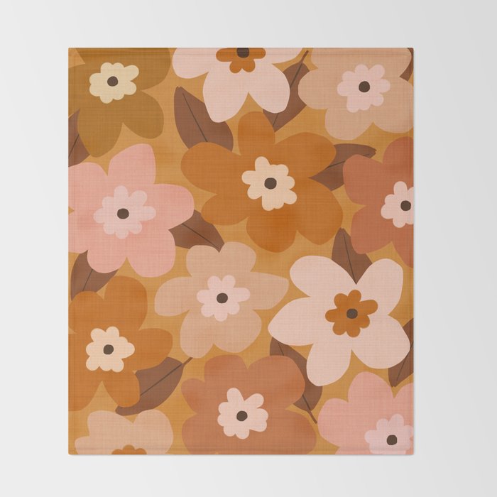 Blossom - bohemian Throw Blanket Gallery Image 2