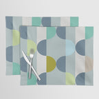 City life facade blue teal Placemat Gallery Image 1
