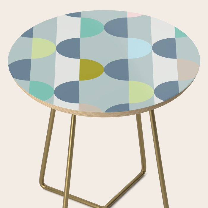 City life facade blue teal Side Table Gallery Image 2